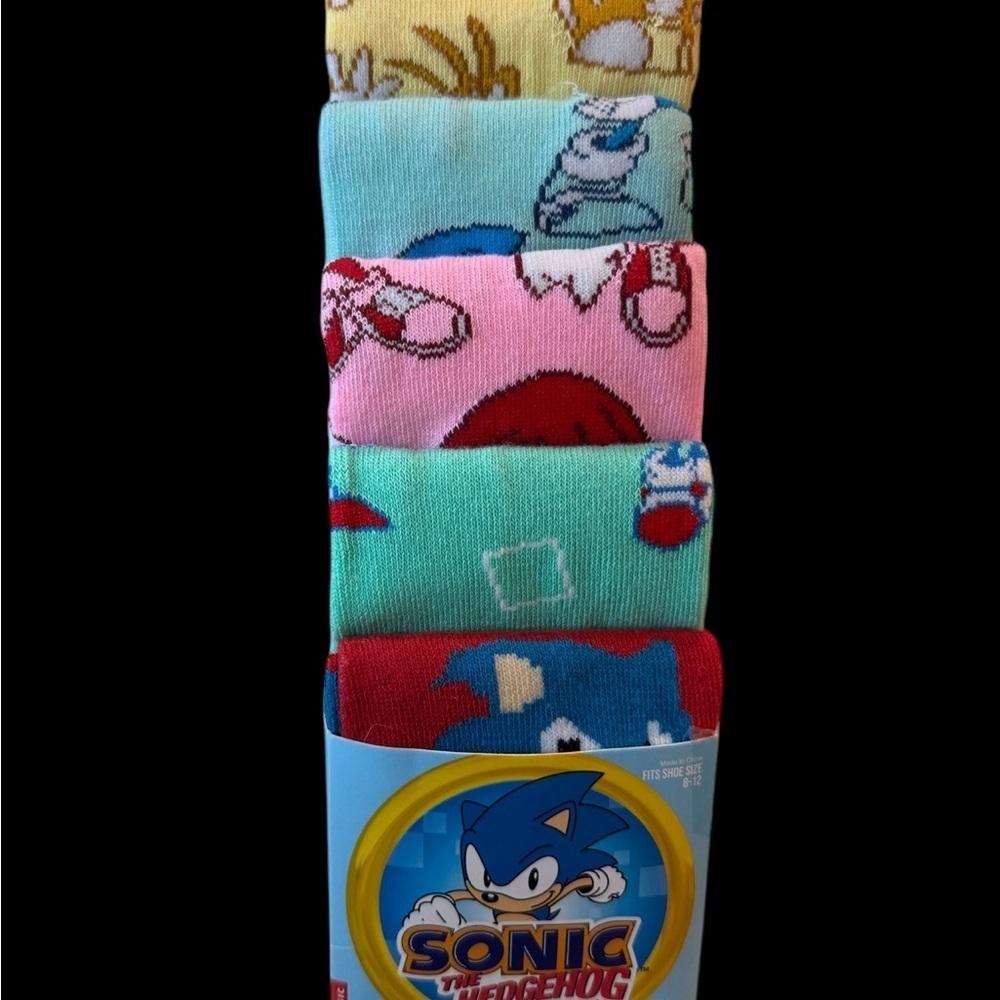 Sonic the Hedgehog Themed Socks Set age 14+